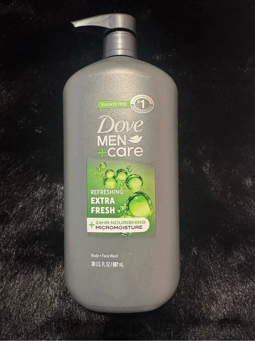 Dove Men+Care Extra Fresh Body & Face Wash — Gray with Green Label
